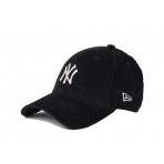 New Era Cord 940 New York Yankees Κοτλέ Καπέλο Strapback Μαύρο