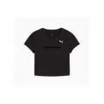 Puma Wardrobe Ess Cut-Out Baby Γυναικείο Κοντομάνικο T-Shirt