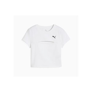 Puma Wardrobe Ess Cut-Out Baby T-Shirt Γυναικείο (631164 02)