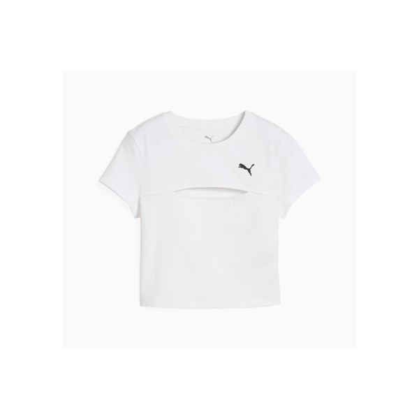 Puma Wardrobe Ess Cut-Out Baby T-Shirt Γυναικείο (631164 02)