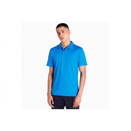 Puma Teamliga Sideline Polo Ανδρικό Κοντομάνικο T-shirt Μπλε