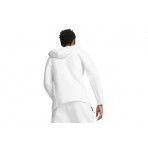 Puma Evostripe Full-Zip Ανδρική Ζακέτα Με Κουκούλα Λευκή