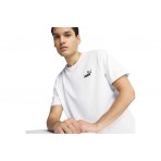 Puma Ess Small No 1 Logo Ανδρικό Κοντομάνικο T-Shirt Λευκό