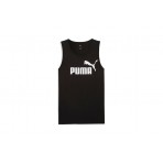 Puma Ess No 1 Logo Ανδρική Αμάνικη Μπλούζα Μαύρη