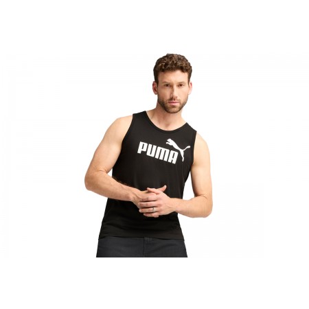 Puma Ess No 1 Logo Ανδρική Αμάνικη Μπλούζα Μαύρη