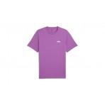 Puma Essentials 2 Color Small Logo Ανδρικό Κοντομάνικο T-Shirt Μωβ