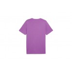 Puma Essentials 2 Color Small Logo Ανδρικό Κοντομάνικο T-Shirt Μωβ