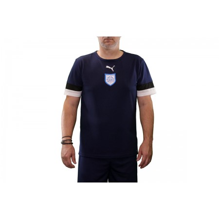 PAS Giannina F.C. Ανδρικό Κοντομάνικο T-Shirt Προπόνησης Μπλε 