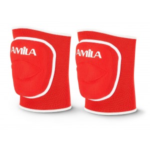 Amila Επιγονατίδα Volley Με Foam Amila Κόκκινη Large (83008)