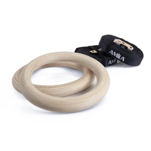 Amila Κρίκοι Γυμναστικής Amila Wood Gymnastics Rings (84762)