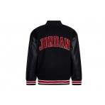 Jordan Varsity Παιδικό Μπουφάν Bomber Μαύρο, Κόκκινο