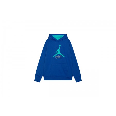 Jordan Baseline Hyper Royal Παιδικό Hoodie Μπλε, Άκουα