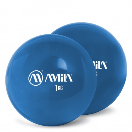 Amila Amila Palm Ball Two-Pack 1,0Kg Μπλε 