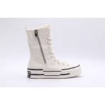 Converse Chuck 70 Plus X-Hi Γυναικεία Sneakers Λευκά