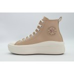 Converse Chuck Taylor All Star Move Leather Sneakers Μπεζ, Λευκά