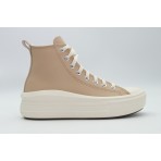 Converse Chuck Taylor All Star Move Leather Sneakers Μπεζ, Λευκά