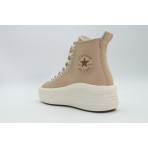 Converse Chuck Taylor All Star Move Leather Sneakers Μπεζ, Λευκά