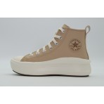 Converse Chuck Taylor All Star Move Παιδικά Sneakers Μπεζ, Λευκά