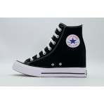 Converse Chuck Taylor All Star Wedge Hi Sneakers Μαύρα, Λευκά