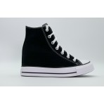 Converse Chuck Taylor All Star Wedge Hi Sneakers Μαύρα, Λευκά