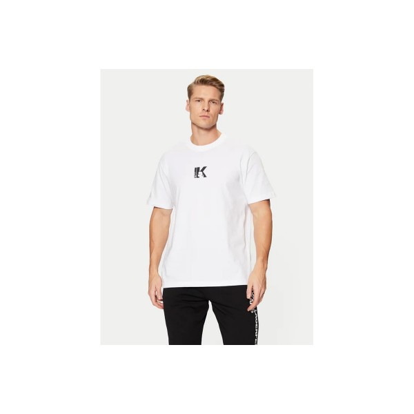 Karl Lagerfeld Reg Ss K-Logo T-Shirt Ανδρικό (A1M17044 100)