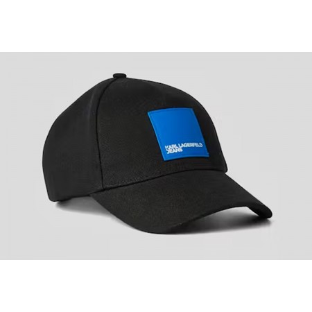 Karl Lagerfeld Box Logo Strapback Καπέλο Μαύρο