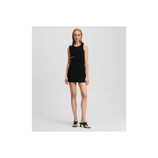 Karl Lagerfeld Ribbed Tank Dress Φόρεμα Mini Γυναικείο (A2W13032 999)