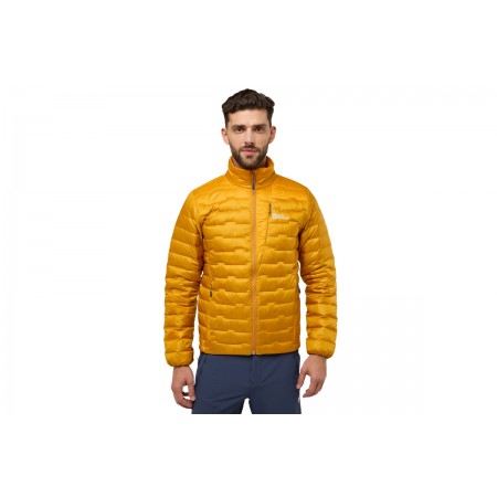 Jack Wolfskin Passamani Ανδρικό Puffer Μπουφάν Μουσταρδί