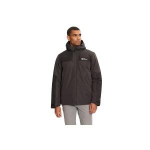 Jack Wolfskin Jasper Ins Jkt M Μπουφάν Αδιάβροχο Ανδρικό (A61872-6350)