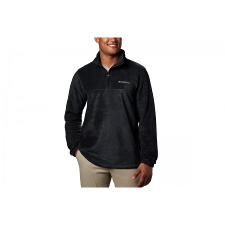 Columbia Steens Mountain Half Zip Ανδρική Μακρυμάνικη Μπλούζα με Ψηλό Λαιμό Μαύρη