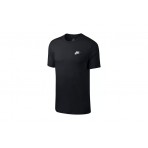 Nike Sportswear Club Ανδρικό Κοντομάνικο T-Shirt Μαύρο