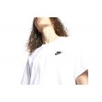 Nike Sportswear Club Ανδρικό Κοντομάνικο T-Shirt Λευκό