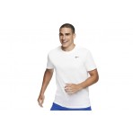 Nike Dri-FIT Ανδρικό Κοντομάνικο Αθλητικό T-Shirt Λευκό