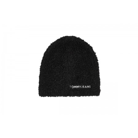 Tommy Jeans Linear Logo Teddy Beanie Σκουφάκι Χειμερινό 