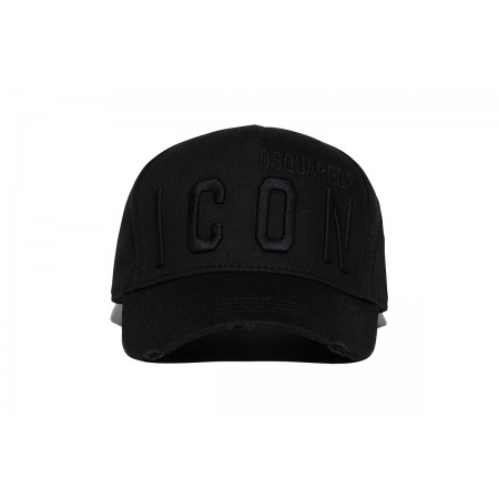 Dsquared2 Icon Strapback Baseball Καπέλο Μαύρο