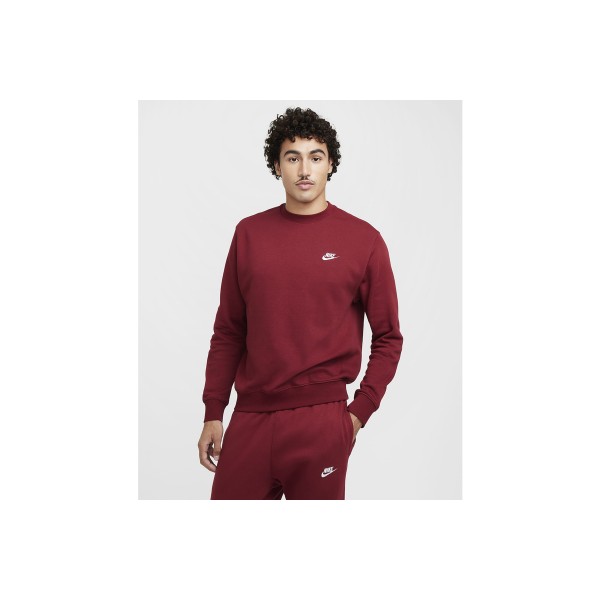 Nike Sportswear Club Fleece Μπλούζα Με Λαιμόκοψη Ανδρική (BV2662 677)