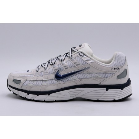 Nike P-6000 Ανδρικά Sneakers Λευκά, Γκρι Ανοιχτά, Μπλε Σκούρα