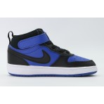 Nike Court Borough Mid 2 Βρεφικά Sneakers Μπλε, Μαύρα, Λευκά