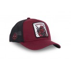 Capslab Deadpool Καπέλο Snapback Βυσσινί, Μαύρο, Λευκό