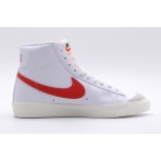 Nike Blazer Mid 77 Unisex Sneakers Λευκά, Κόκκινα, Γκρι