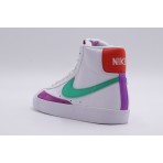 Nike Blazer Mid 77 Sneakers Λευκά, Πράσινα, Μωβ, Κόκκινα