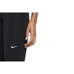 Nike Pro Mid-Rise Mesh-Panelled Γυναικείο Κολάν Μαύρο