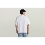 G-Star Center Chest Boxy Rt T-Shirt Ανδρικό (D24780-C336-110 WHITE)