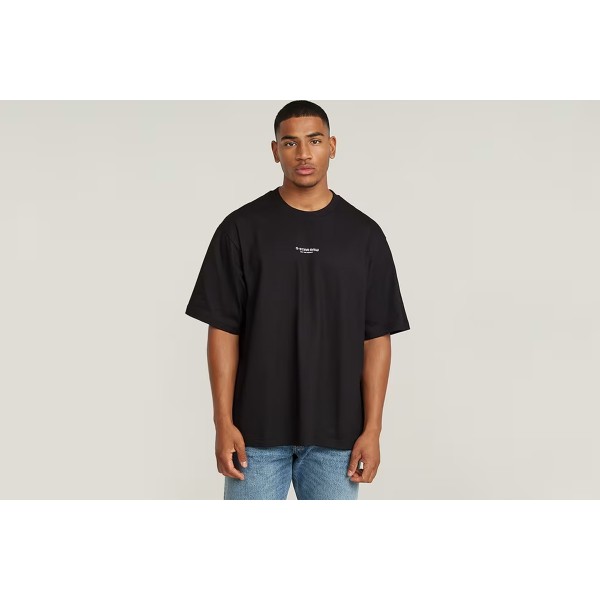 G-Star Center Chest Boxy R T-Shirt Ανδρικό (D24780-C336-6484 DK BLACK)