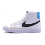 Nike Blazer Mid 77 Παιδικά Sneakers Λευκά, Μαύρα, Γαλάζια