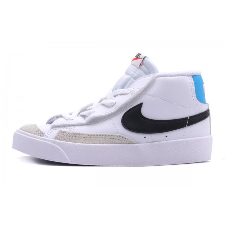 Nike Blazer Mid 77 Βρεφικά Sneakers Λευκά, Μαύρα, Γκρι, Μπλε