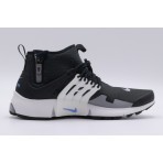 Nike Air Presto Mid Utility Ανδρικά Sneakers Μαύρα, Λευκά, Γκρι