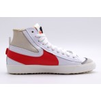 Nike Blazer Mid 77 Jumbo Ανδρικά Sneakers Λευκά, Γκρι, Κόκκινα