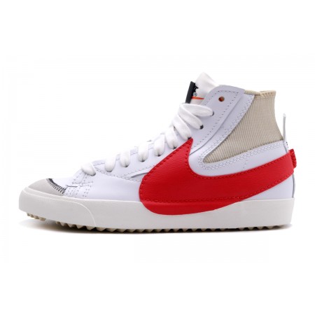 Nike Blazer Mid 77 Jumbo Ανδρικά Sneakers Λευκά, Γκρι, Κόκκινα