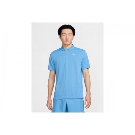 Nike Court Dri-FIT Ανδρικό Κοντομάνικο Polo T-Shirt Μπλε